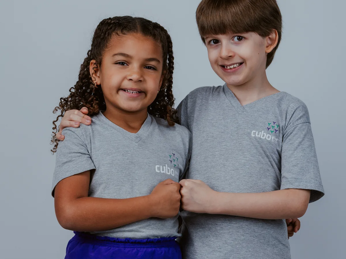 Alunos do Ensino Fundamental I do Cubo Global School